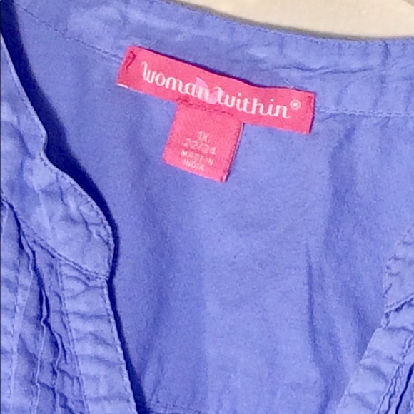 Woman Within V- neck top - Picture 2 of 4